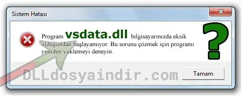 vsdata.dll hatası