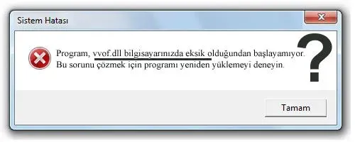 vvof.dll hatası
