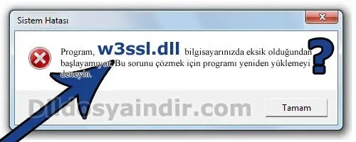 w3ssl.dll hatası