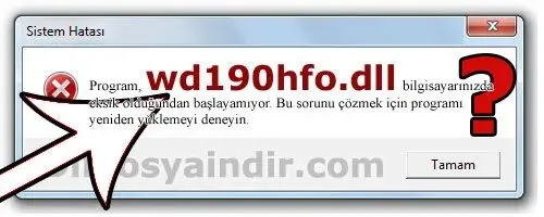 wd190hfo.dll hatası