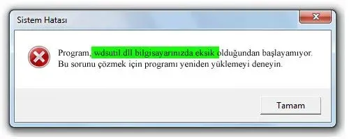 wdsutil.dll Hata Görüntüsü
