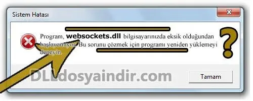 websockets.dll hatası