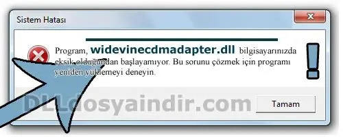 widevinecdmadapter.dll hatası