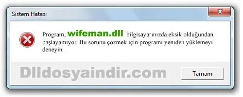 wifeman.dll hatası