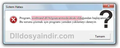 winbrand.dll hatası