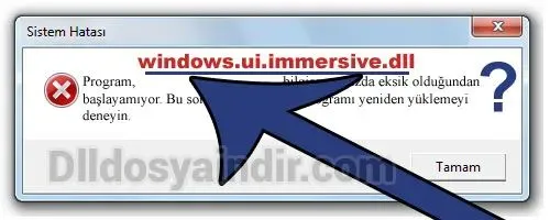 windows.ui.immersive.dll hatası