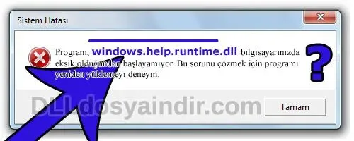 windows.help.runtime.dll hatası
