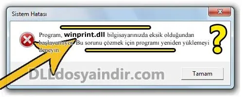 winprint.dll hatası