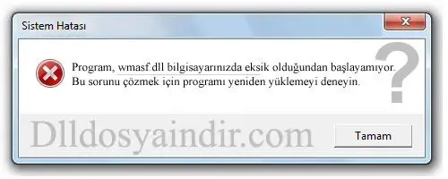 wmasf.dll hatası