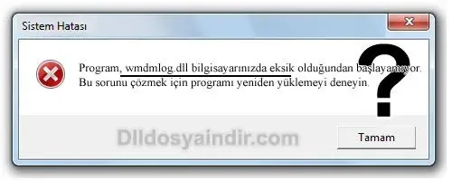 wmdmlog.dll hatası