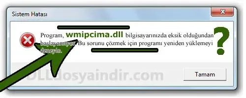 wmipcima.dll hatası