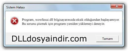 wowfaxui.dll hatası