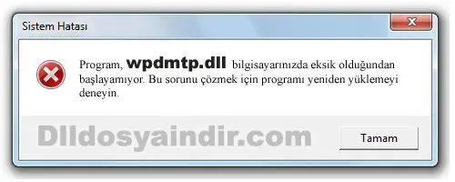 wpdmtp.dll hatası