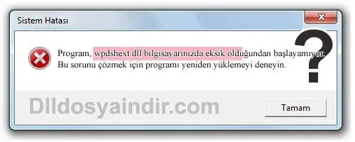wpdshext.dll hatası