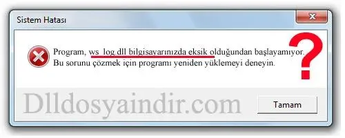 ws_log.dll hatası