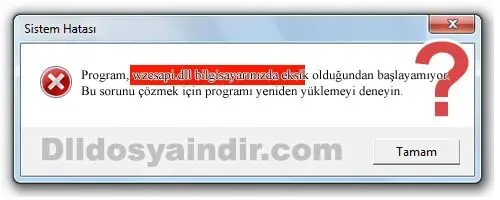 wzcsapi.dll hatası