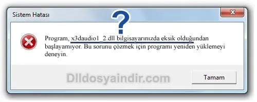 x3daudio1_2.dll hatası