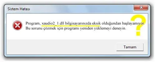 xaudio2_1.dll hatası