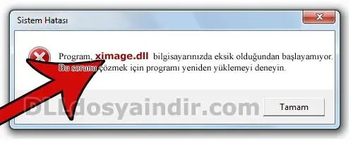 ximage.dll hatası