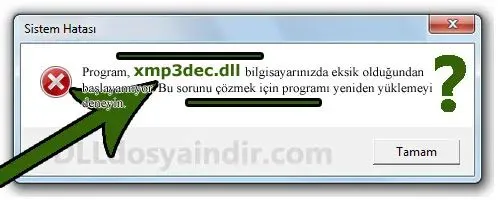 xmp3dec.dll hatası
