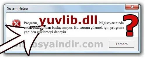 yuvlib.dll hatası