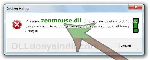 zenmouse.dll hatası