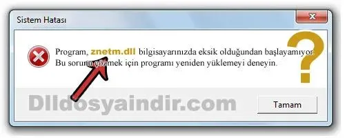 znetm.dll hatası