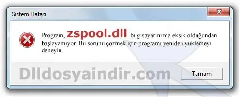 zspool.dll hatası